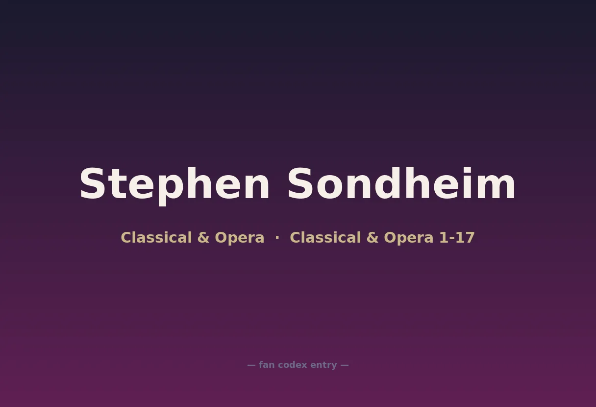 Stephen Sondheim
