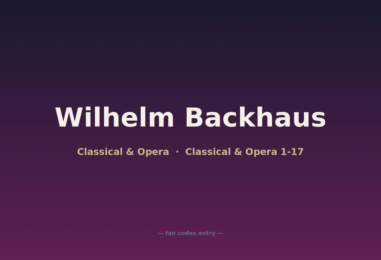 Wilhelm Backhaus