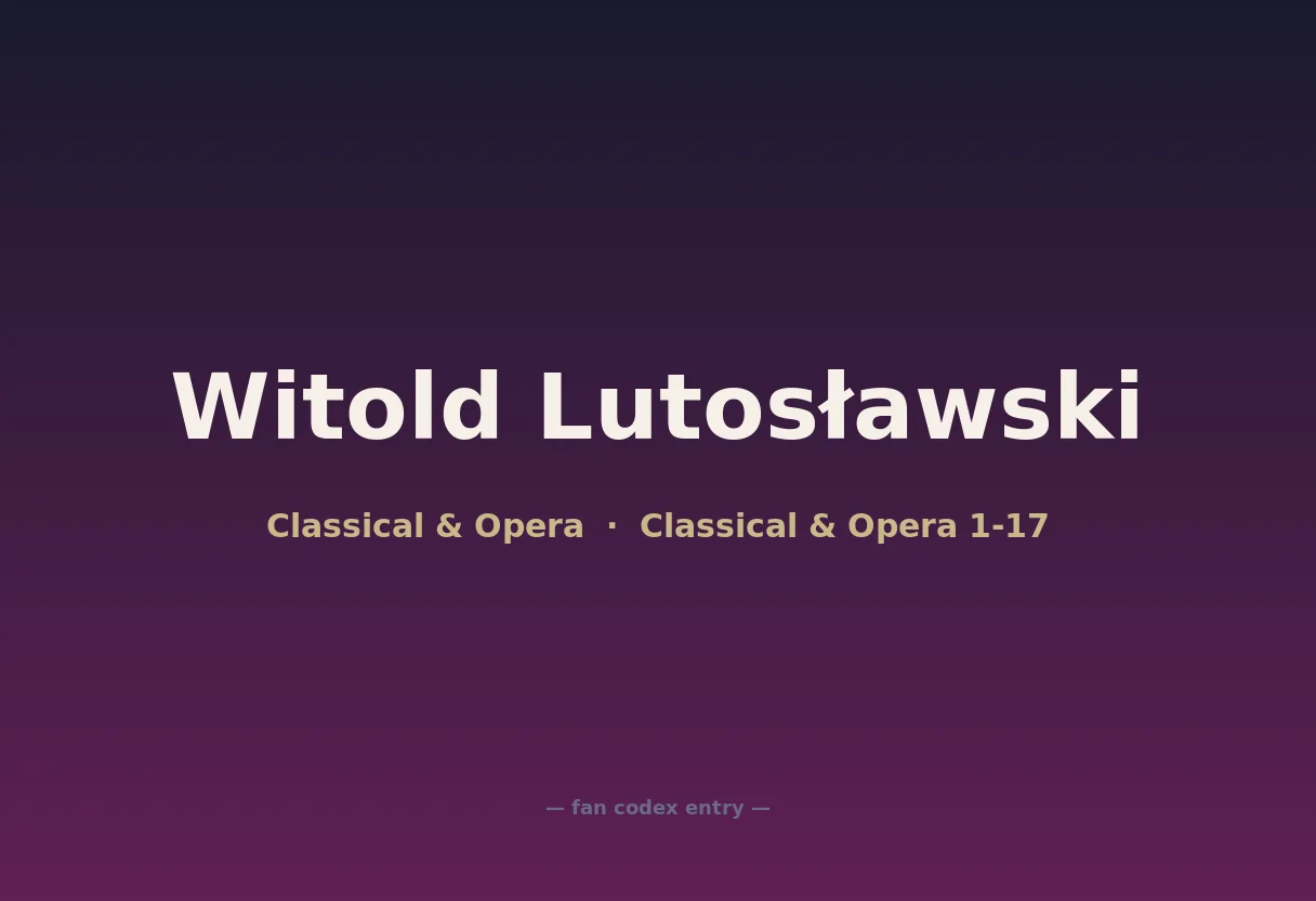 Witold Lutosławski
